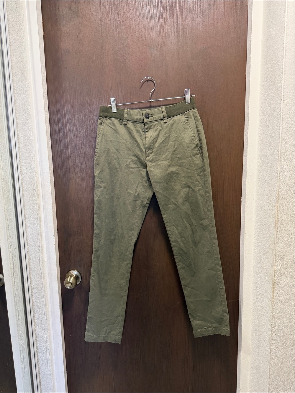 Mango Men's Olive Chino Pants